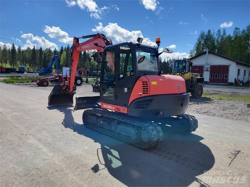 Kubota KX 080-4 Midigraafmachines 7t - 12t