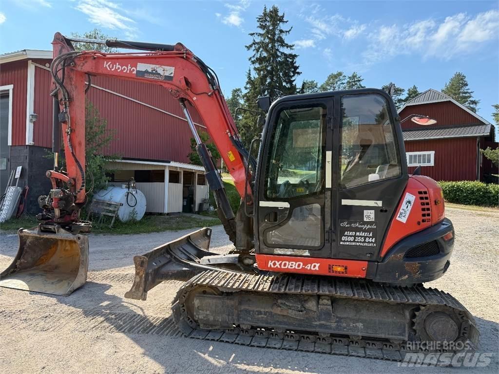 Kubota KX080-4 Midigraafmachines 7t - 12t
