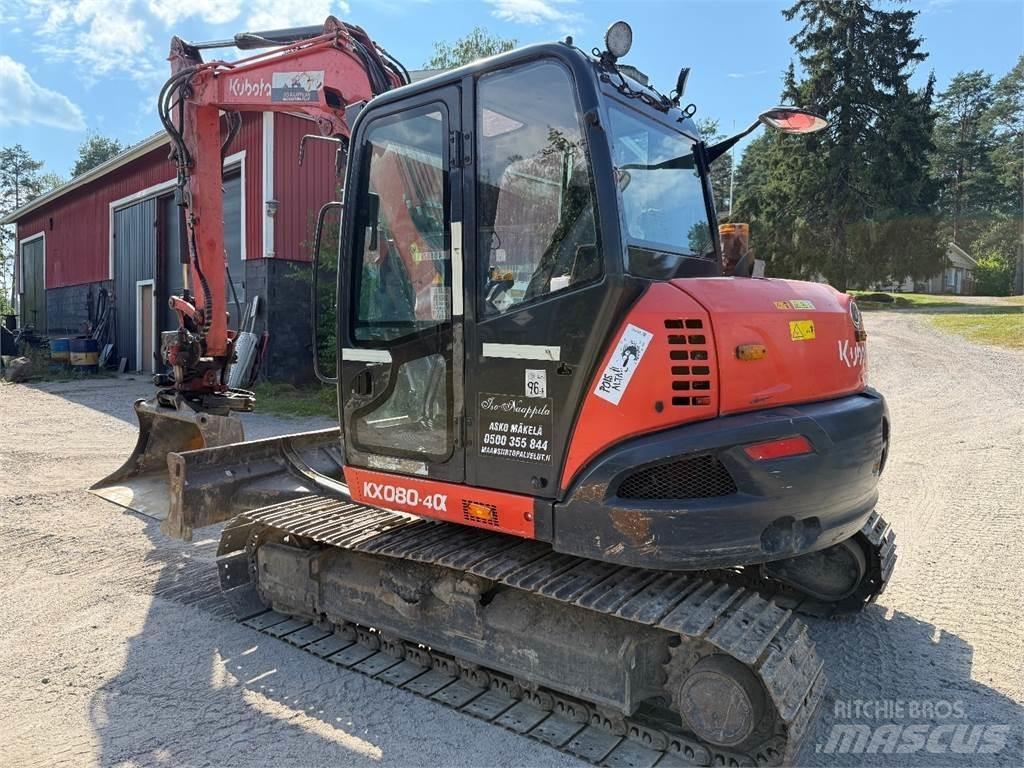 Kubota KX080-4 Midigraafmachines 7t - 12t