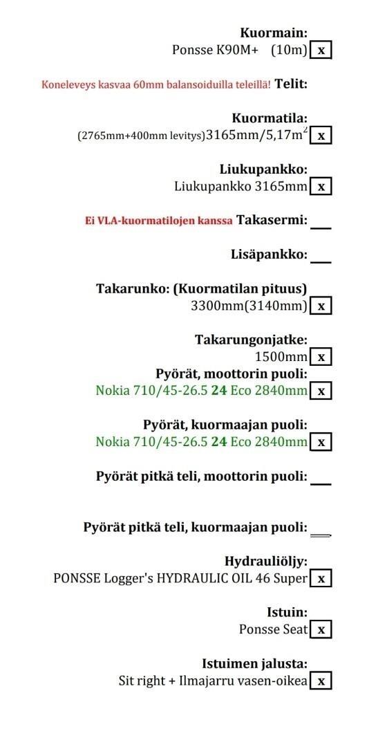 Ponsse Elk 8WD Uitrijwagens