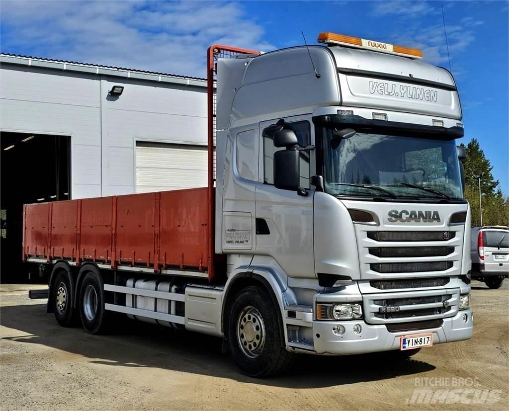 Scania R520 6x2 Platte bakwagens