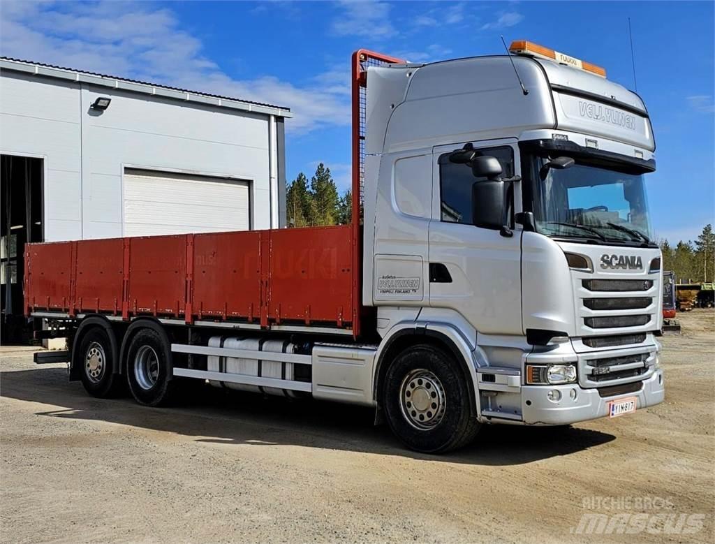 Scania R520 6x2 Platte bakwagens