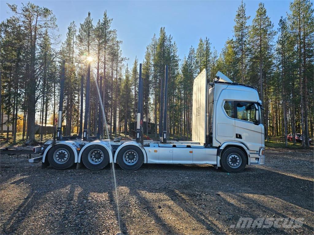 Scania R660 8X4 Hout-Bakwagens