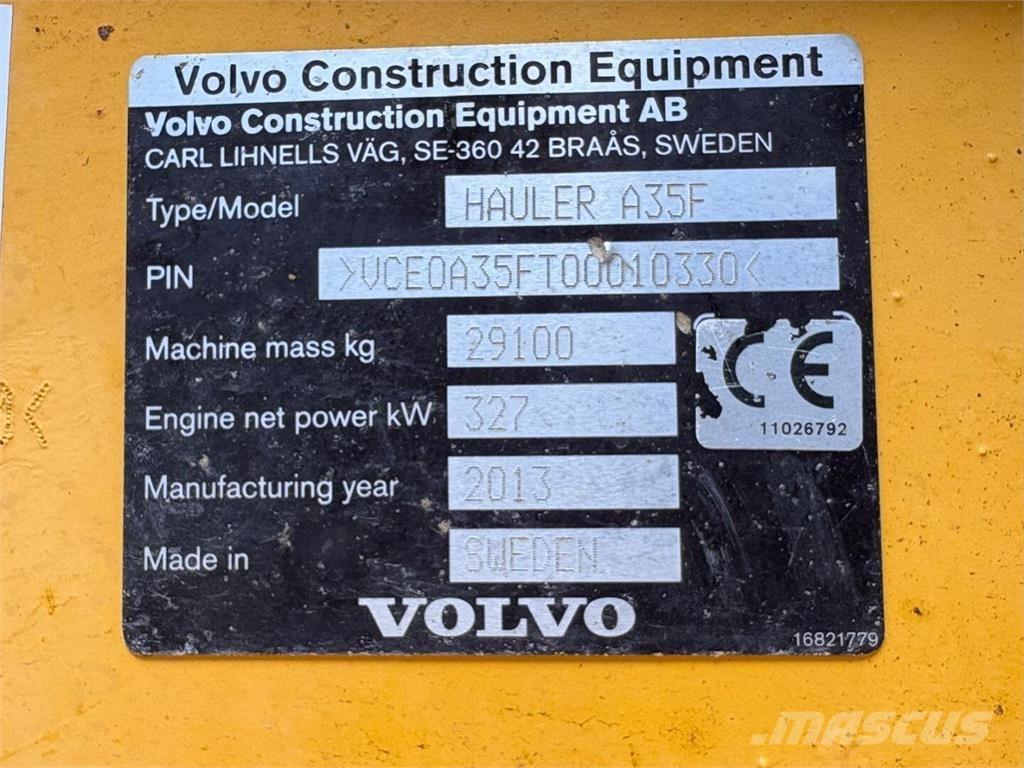 Volvo A 35 F Knik dumptrucks