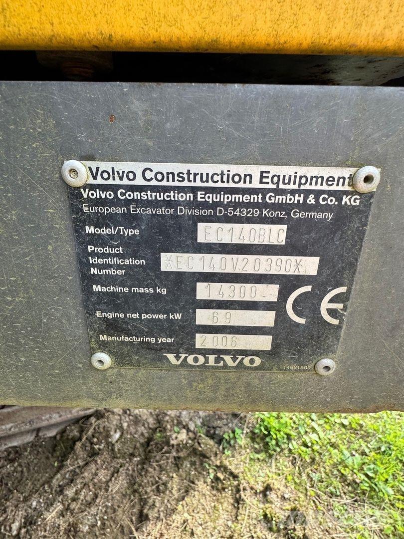 Volvo EC 140 BLC Rupsgraafmachines