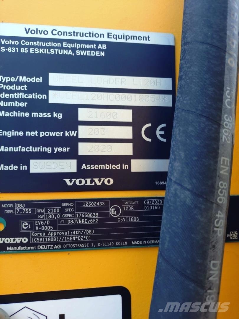 Volvo L120H Wielladers