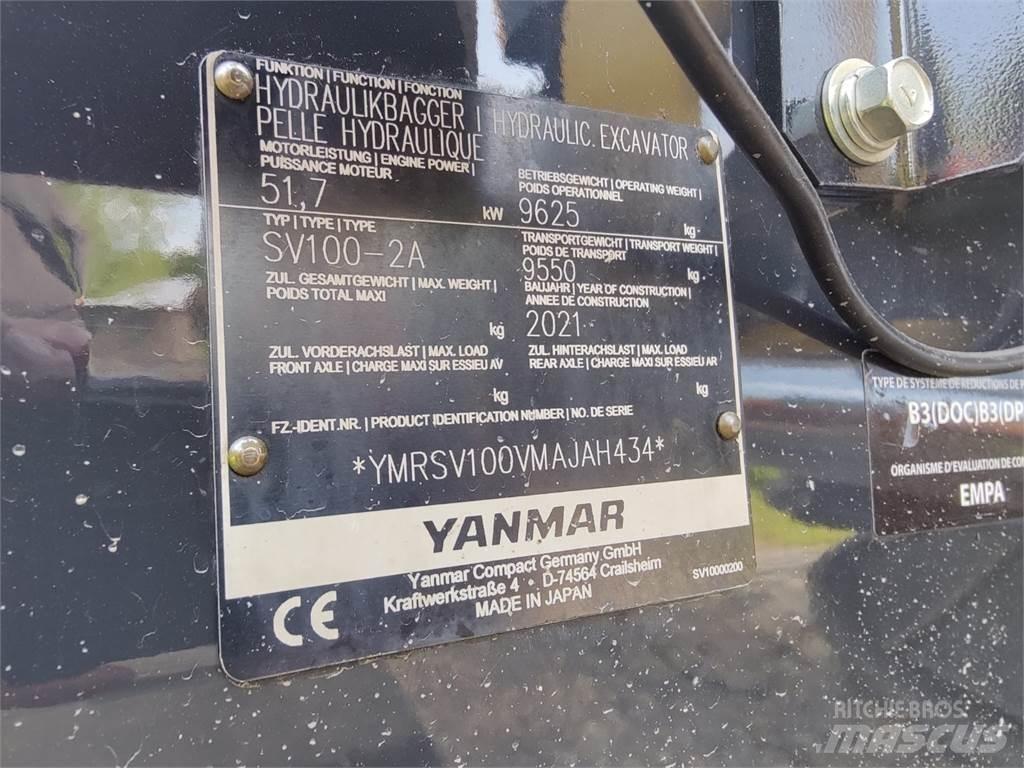 Yanmar SV100-2 Midigraafmachines 7t - 12t