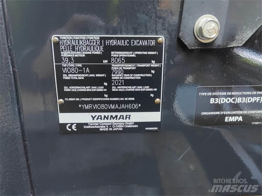 Yanmar VIO 80-1A Midigraafmachines 7t - 12t