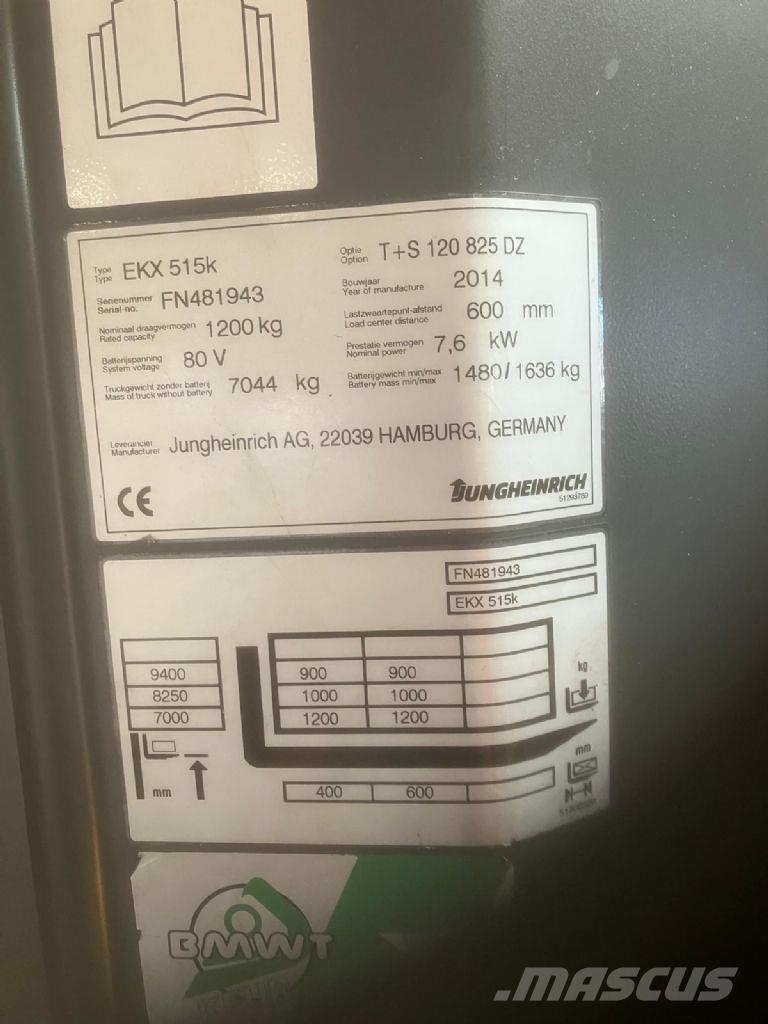 Jungheinrich EKX 515k Orderpicker voor hoog niveau