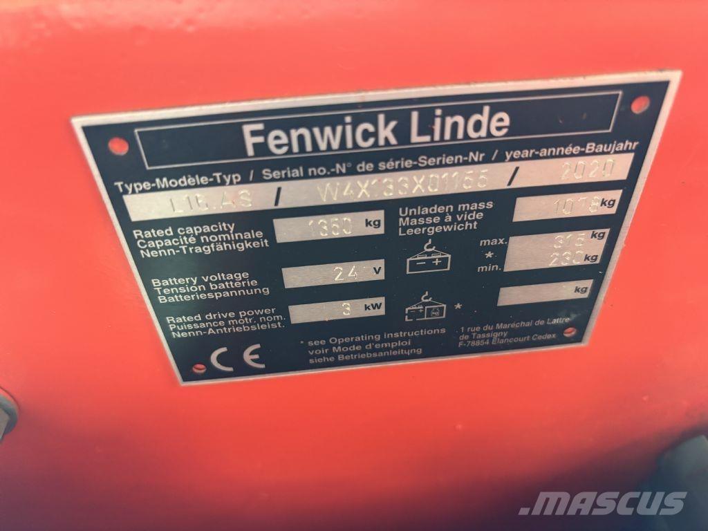 Linde L16.AS Meeloop stapelaar