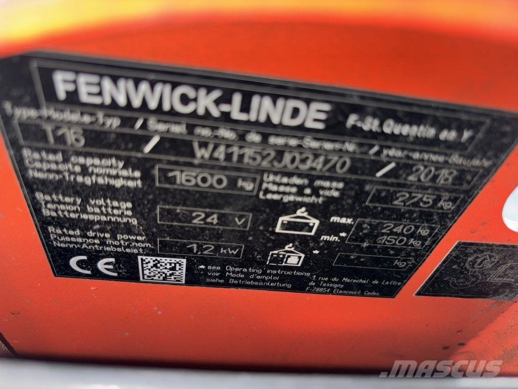 Linde T16 Electro-pallettrucks