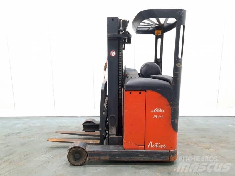 Linde R14 115 Reachtruck voor hoog niveau