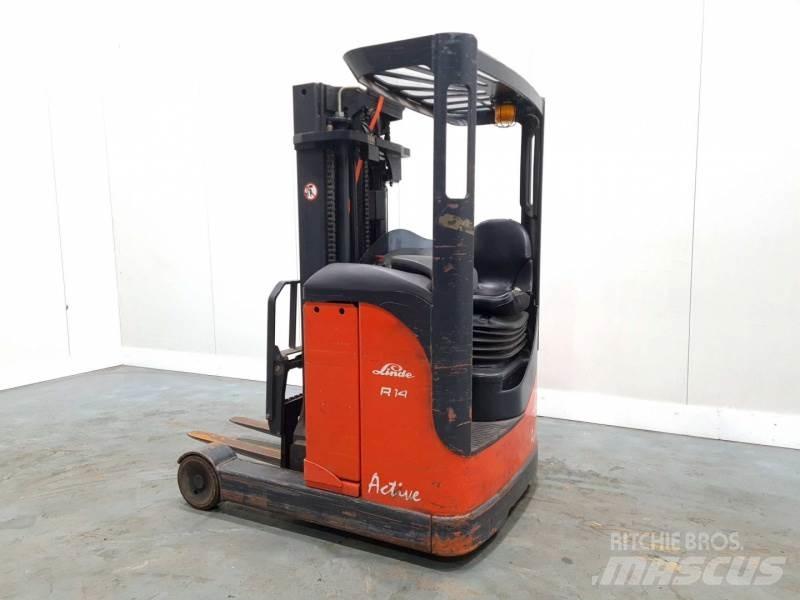 Linde R14 115 Reachtruck voor hoog niveau