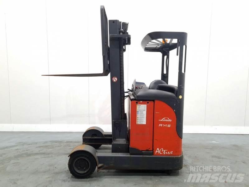 Linde R14G-12 115 Reachtruck voor hoog niveau