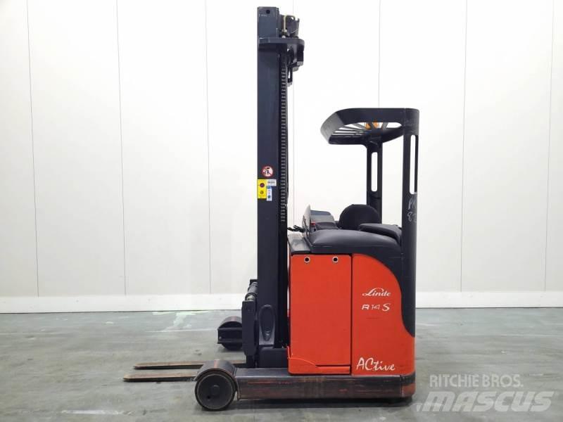 Linde R14S 115 Reachtruck voor hoog niveau