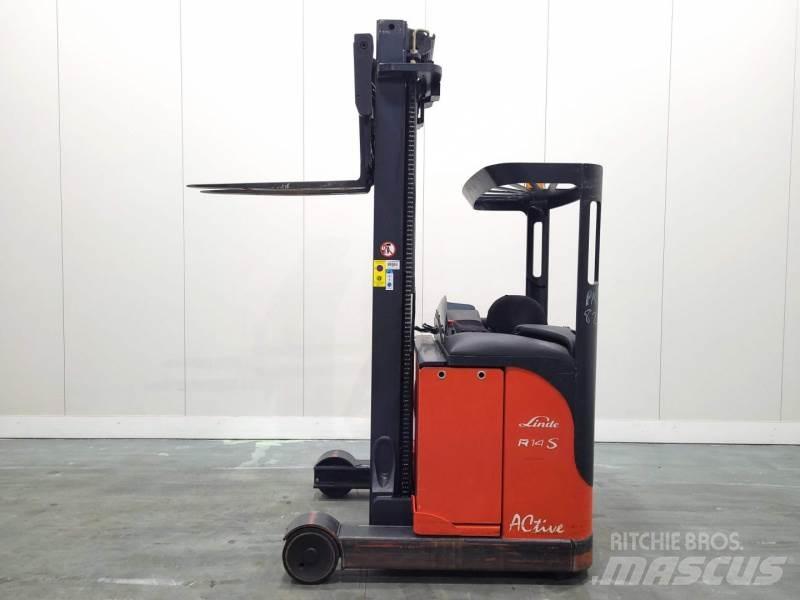 Linde R14S 115 Reachtruck voor hoog niveau