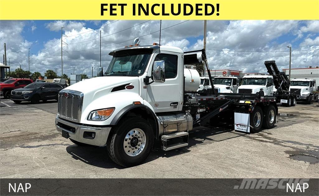 Peterbilt 548 Containertrucks met kabelsysteem