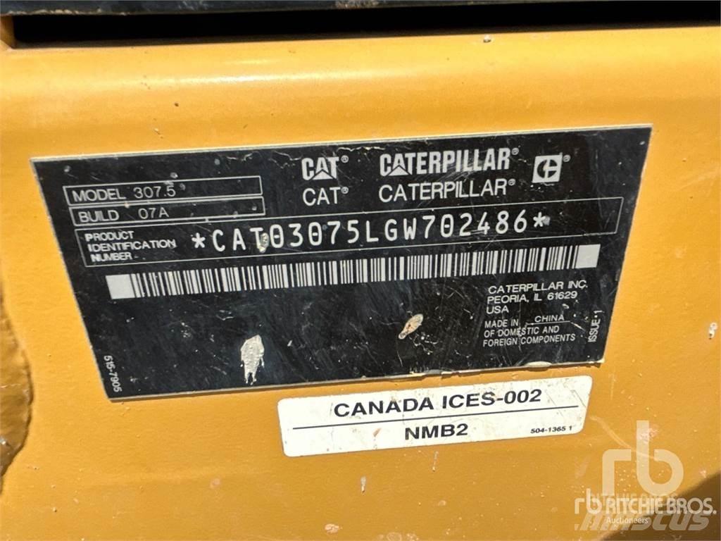 CAT 307.5 Rupsgraafmachines