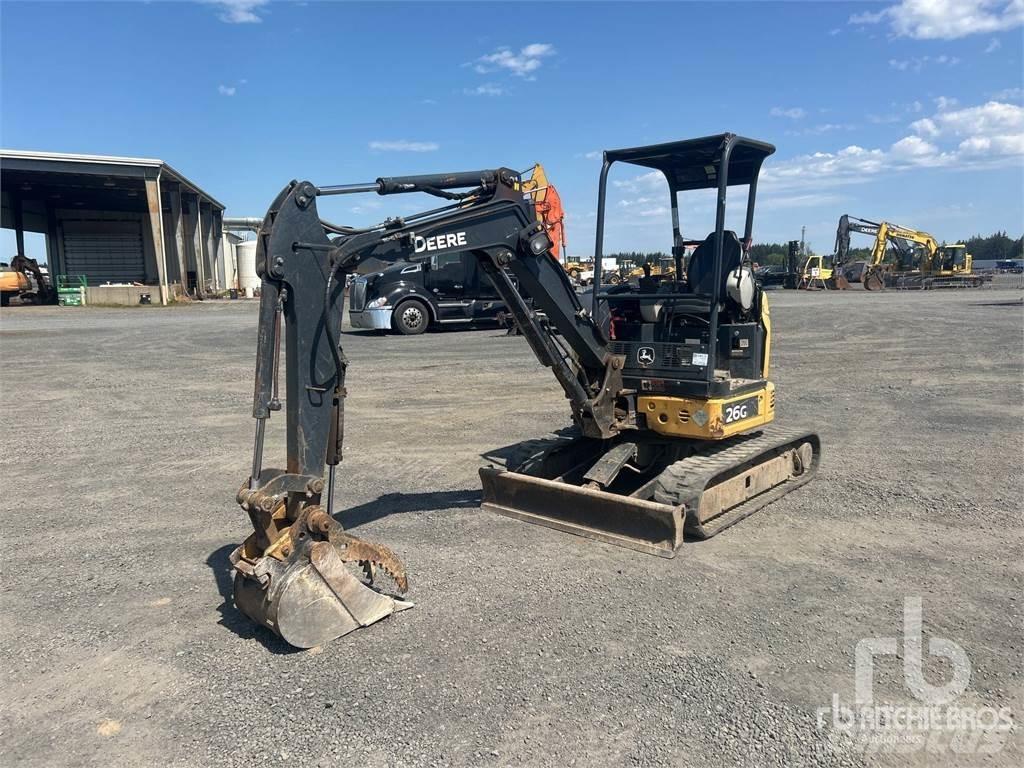 John Deere 26G Minigraafmachines < 7t