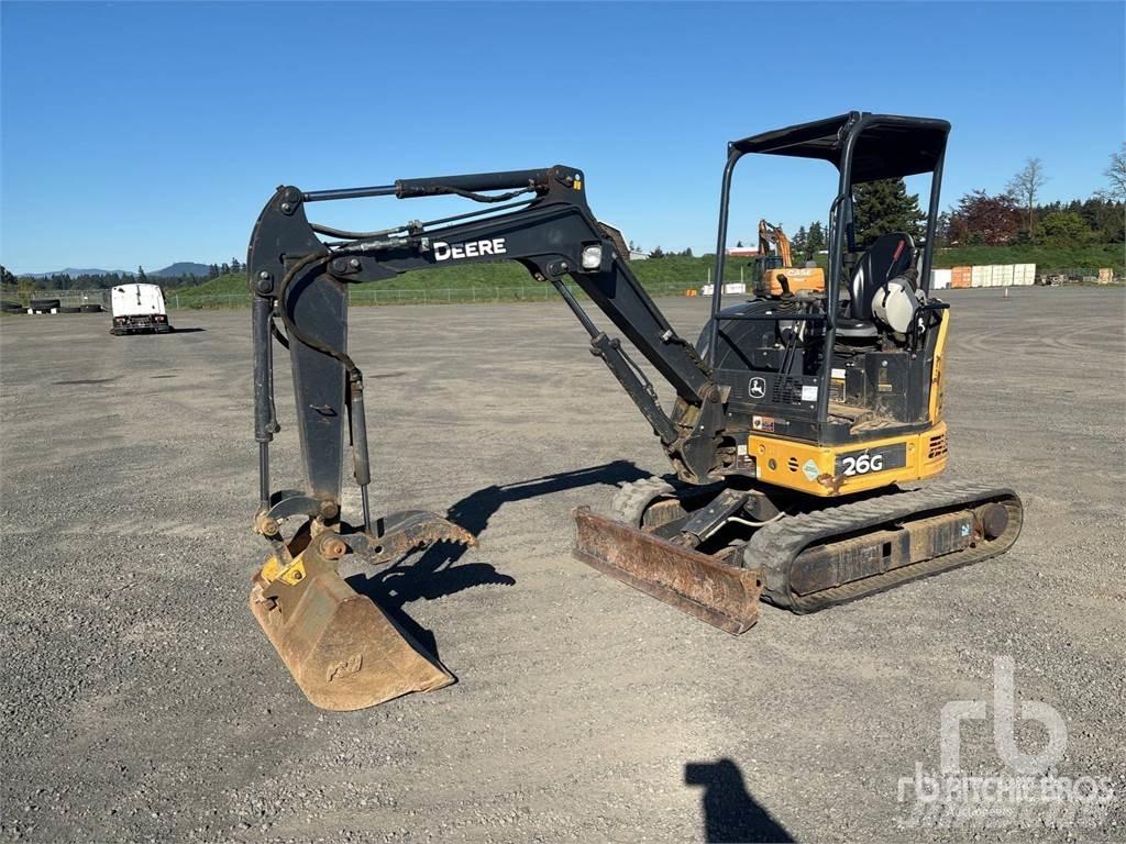 John Deere 26G Minigraafmachines < 7t