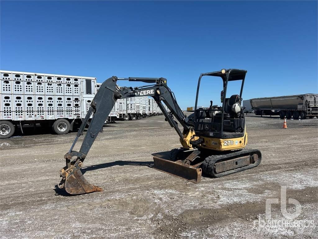 John Deere 27D Minigraafmachines < 7t