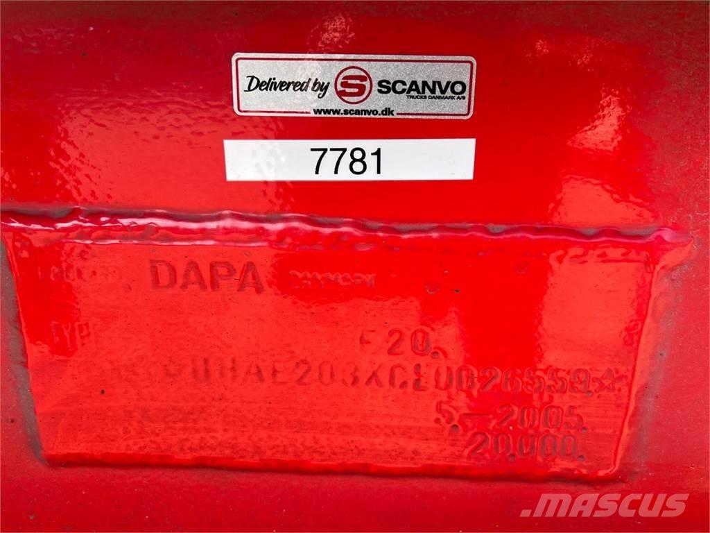 Dapa 20 ton wirehejs Wissellaadbak
