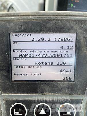 Fendt ROTANA 130 F Ronde-balenpersen