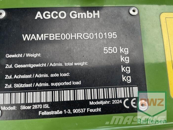 Fendt Slicer 2870 ISL Maaiers
