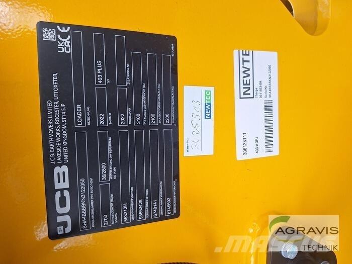 JCB 403 AGRI Wielladers