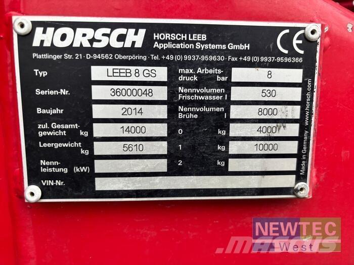  LEEB 8 GS Getrokken spuitmachines