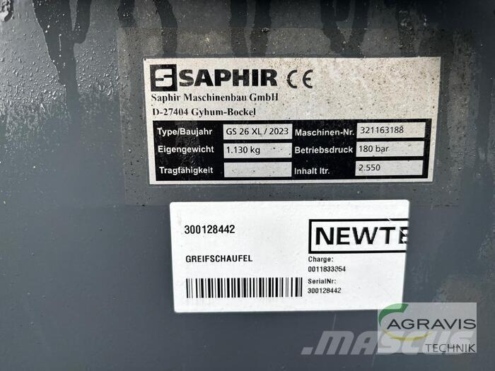 Saphir GREIFSCHAUFEL Overige veehouderijmachines