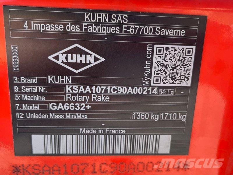Kuhn GA 6632+ Zwadharken