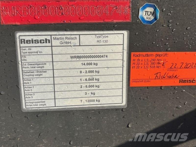 Reisch RT 130 Kipperaanhangers