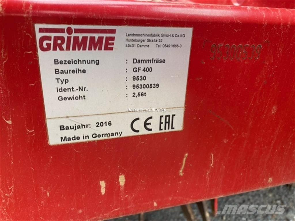 Grimme GF 400 Rotorkopeggen / rototillers