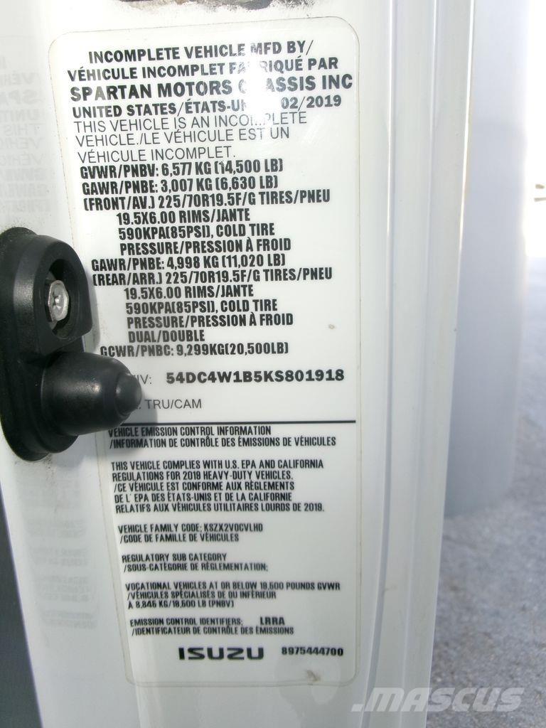 Isuzu NPR Bakwagens met gesloten opbouw