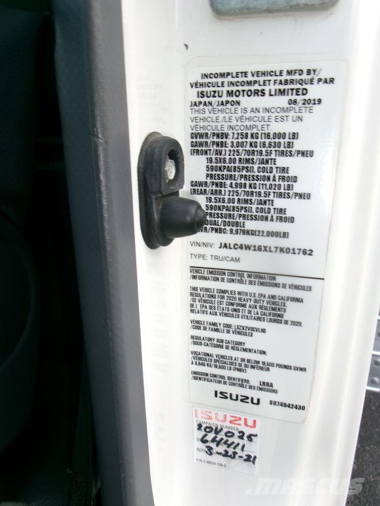 Isuzu NPRHD Bakwagens met gesloten opbouw