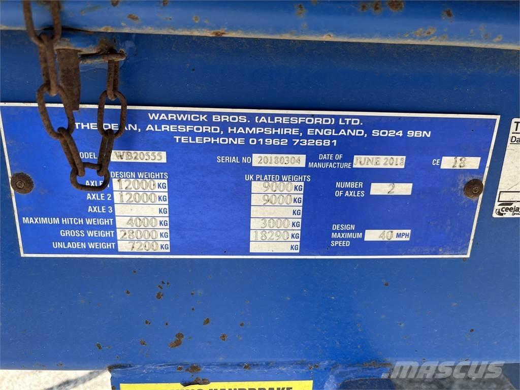  WARWICK 20 TONNE Overige aanhangers