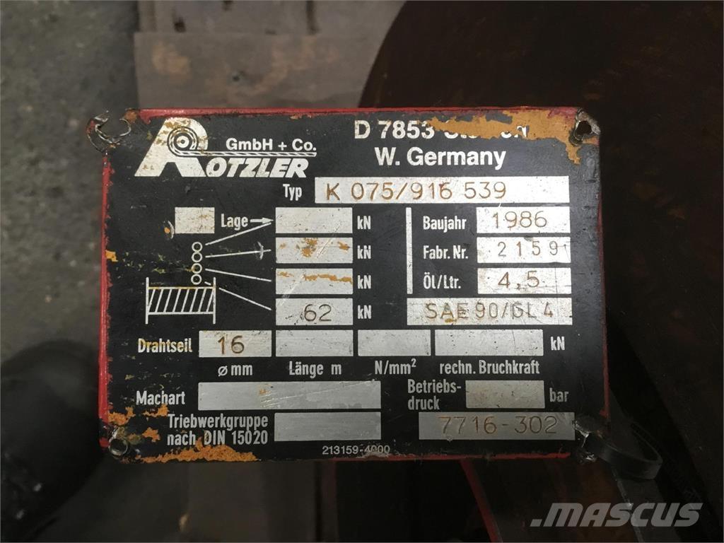 Faun RTF 30 winch Kranen onderdelen en gereedschap
