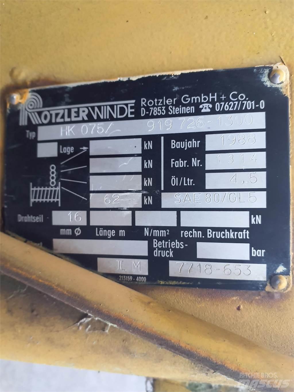 Faun RTF 30 winch Kranen onderdelen en gereedschap