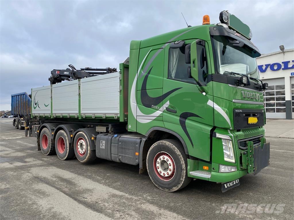 Volvo FH 8x4 Vlakke laadvloer met kraan