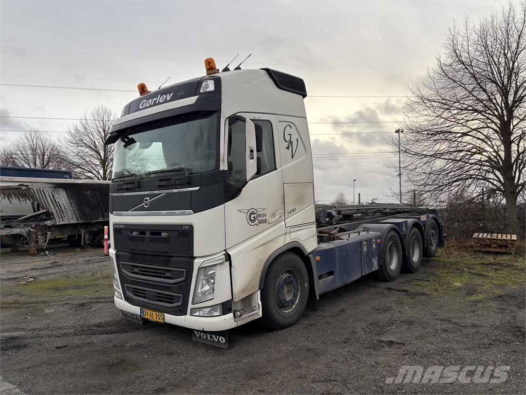 Volvo FH500 Vlakke laadvloer met kraan