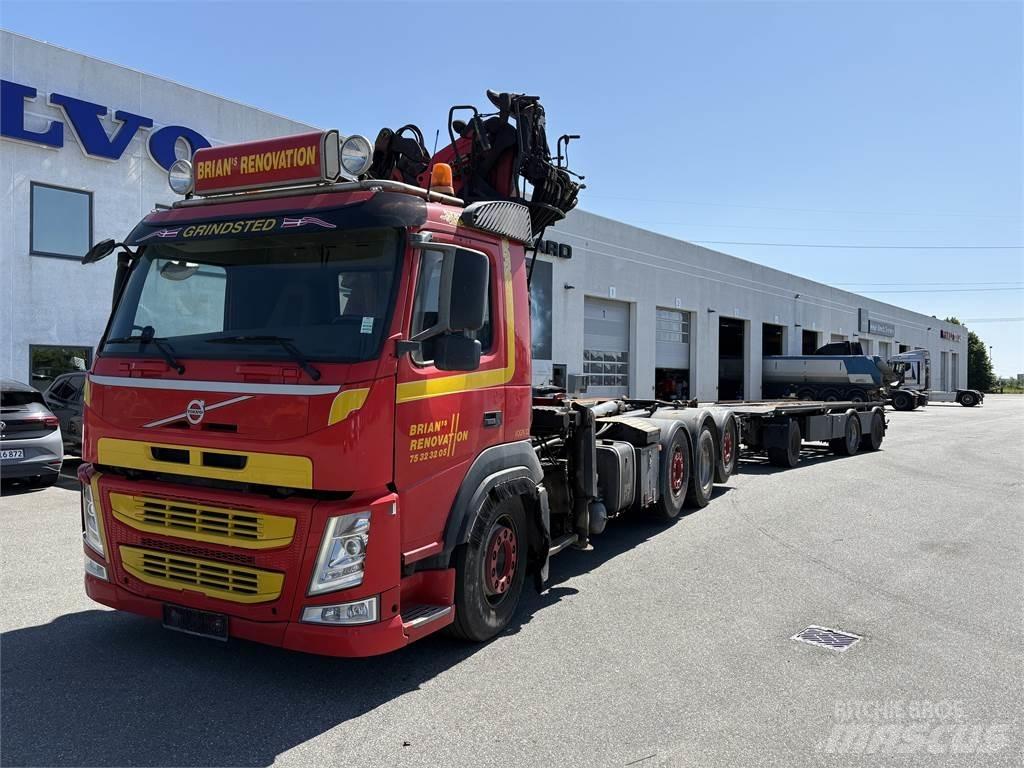 Volvo FM500 Vlakke laadvloer met kraan