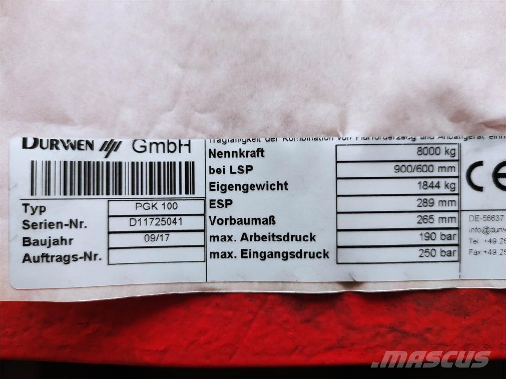 Durwen PGK100 Balenklemmen