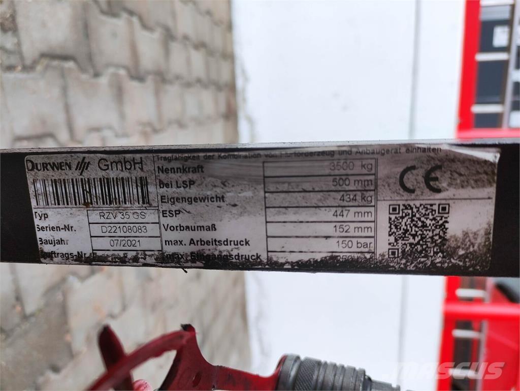 Durwen RZV 35 GS Laden en Lossen - overige