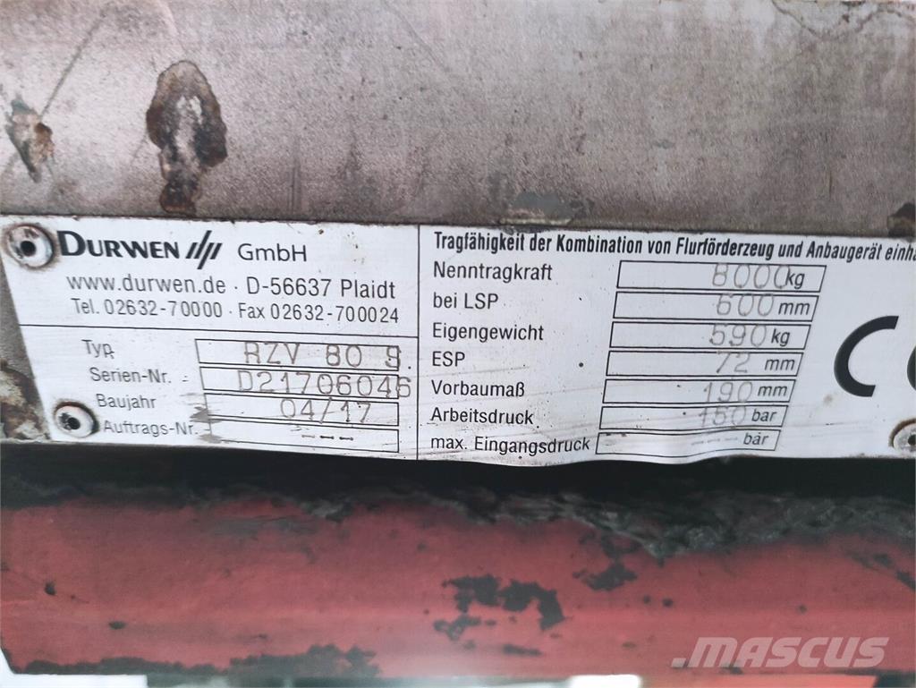 Durwen RZV 80S Laden en Lossen - overige