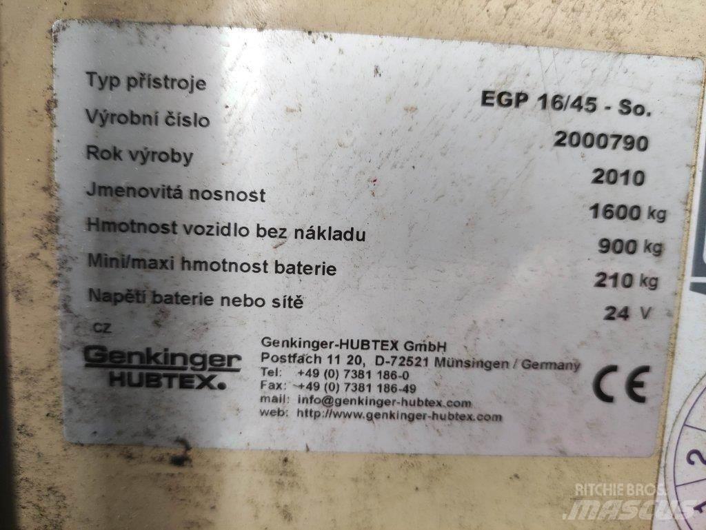 Hubtex EGP16/45-So Meeloop stapelaar