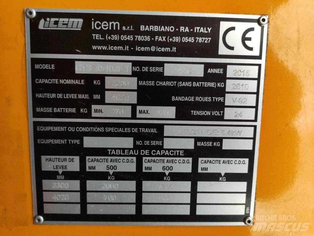 Icem CTS20/402 FT Reachtruck voor hoog niveau