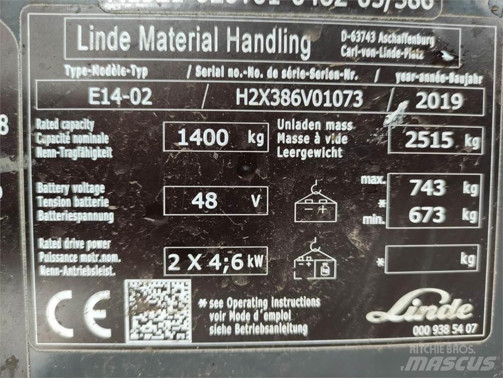 Linde E14-02-386-EVO Elektrische heftrucks