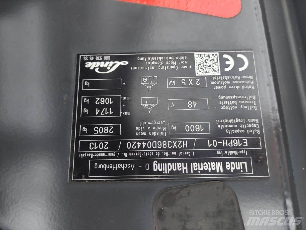 Linde E16PH-01-386 Elektrische heftrucks