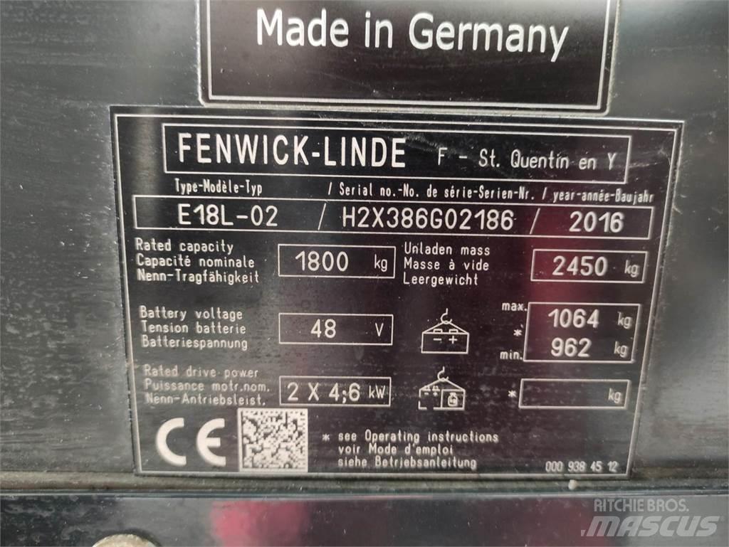 Linde E18L-02-386 Elektrische heftrucks